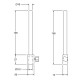 RK-05-VX Brat vertical pentru extinderea distantei de lucru la standurile RK-05 RK-05-VX Brat vertical pentru extinderea distantei de lucru la standurile RK-05